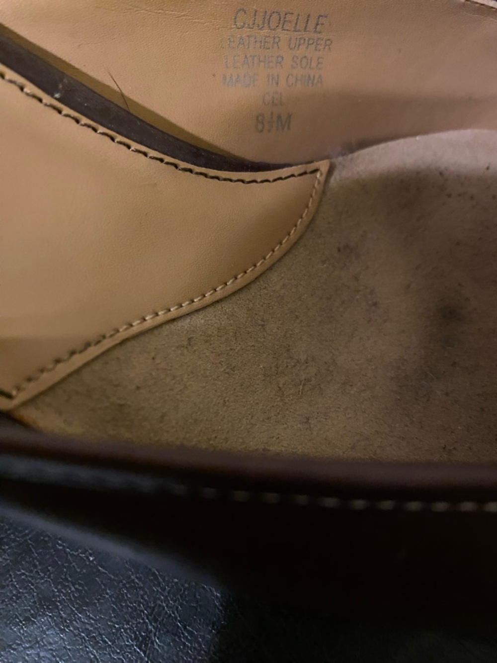 Joan & David Brown Pointed-Toe Buckle Mules Slip-on 3” Heels - Picture 6 of 8